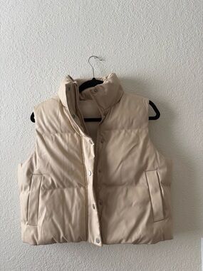 SHEIN Beige Puffer Vest